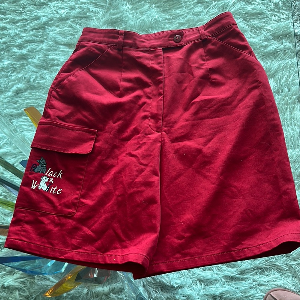 Red Cargo Shorts - image 1